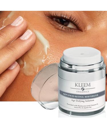 Advanced Anti Aging Retinol Cream Twin Set for Women & Men - With Hyaluronic Acid & Vitamin E - Reduces Wrinkles & Fine Lines - Day and Night Serum - 1.7 Fl Oz Bundle - Buy Online on GoSupps.com