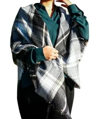Shop Hanxiulin Ladies Printed Neckerchief Scarf - Wool Neck Warmer & Triangular Casual Wrap in Green | International Shipping Available - Buy Online on GoSupps.com