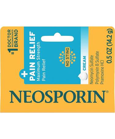 Neosporin Maximum-Strength Pain Relief Antibiotic Ointment 0.5oz (Pack of 2) - Buy Online on GoSupps.com