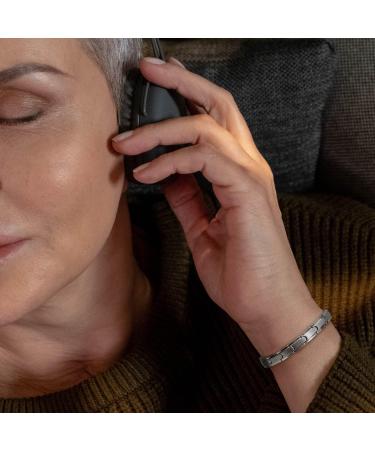 RainSo Strong Therapeutic Magnetic Bracelet for Women - Silver Titanium Magnetic Bracelet for Pain Relief & Wellness - Buy Online on GoSupps.com