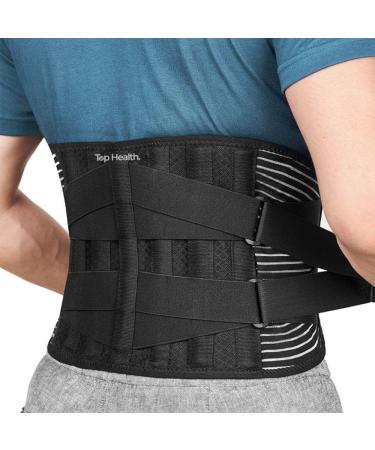 Back Support Belt for Ultimate Relief: Adjustable Lumbar Brace with Anti-Skid Design 6 Stays and 16-Hole Air Mesh for Sciatica Herniated Disc and Heavy Lifting (X-Large)