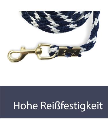 Leading Knitting for Horses - Stylish Binding Trick Leash Set (Blue & Black) for Ponies Donkeys & Goats | International Shipping Available - Buy Online on GoSupps.com