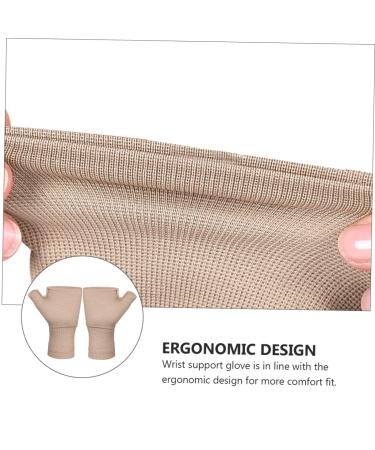 Buy 1 Pair Khaki Carpal Tunnel Compression Wrist Braces & Supports - Enhanced Comfort & Relief for Pain | International Shipping Available - Buy Online on GoSupps.com