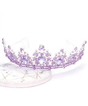 Chanaco Princess Crown Birthday Girl Sash Set | Purple Happy Birthday Decorations for Women - Ideal Princess Birthday Party Supplies & Gifts - Buy Online on GoSupps.com