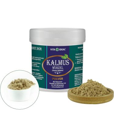 Vita Ideal Kalmus Root Powder 100g - Acorus Calamus - Pure Sweet Sedge for Daily Use - Includes Measuring Spoon - Shop Internationally - Buy Online on GoSupps.com