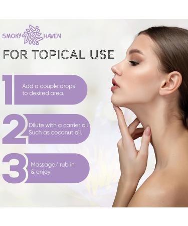 Smoky Haven Blue Lotus Essential Oil - Premium Organic Extract (1 oz) for Aromatherapy Cosmetics & Hair - Vegan & Ethically Sourced - Buy Online on GoSupps.com