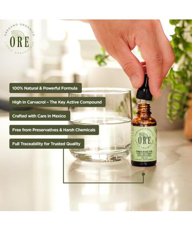 ORE Mexican Oregano Oil Drops 1 oz | 80% Carvacrol | Wildcrafted Herbal Extract for Immune & Respiratory Support | Natural Liquid Supplement | Non-GMO | Dropper Bottle - Buy Online on GoSupps.com