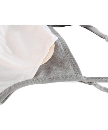 Manci Women's Cotton Maternity Pajama Top Tank Cami | Nursing Sleep Bra | L Gray+Yellow - Buy Online on GoSupps.com
