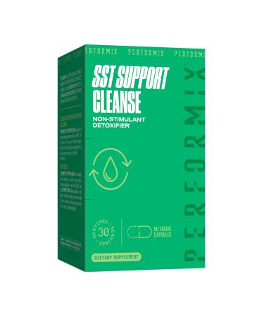 PERFORMIX SST Support Cleanse Non-Stimulant Liver Detox 60 Capsules - Made with Milk Thistle and Turmeric to Support Healthy Liver Function and Promotes Regularity 60 Count (Pack of 1)