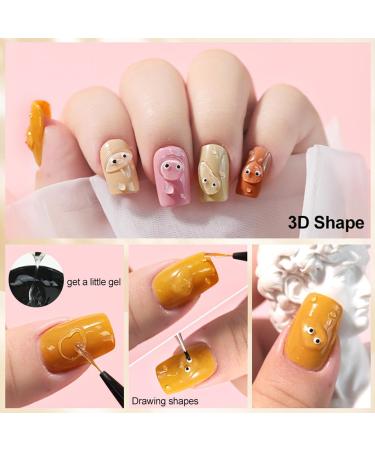 Nail Glue for Nail Tips Multifunctional 4 in 1 Nail Glue Gel for Nail Tips | Nail Glue for Salon Home for Nail Strengthen for Girls Women Pochy - Buy Online on GoSupps.com
