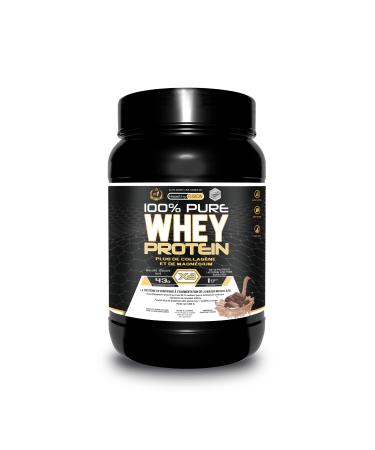 Whey Protein | Pure Protein with Collagen + Magnesium | Tones and Increases Muscle Mass | Protects Muscles and Aids Fibrous Tissue Recovery | 1000g Chocolate Protein