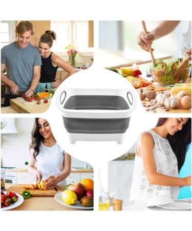 Bottle Washing Basin - Camping Washing Up Bowl | Folding Sink Bucket with Handle | Multi-Function Dish Pan | Foldable Wash Basin for Outdoor Activities Washing Dishes Camping Hiking and Home - Buy Online on GoSupps.com