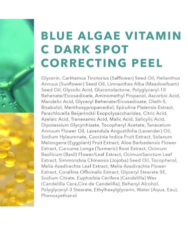 Algenist Blue Algae Vitamin C Peel - Dark Spot Corrector Exfoliating AHA/BHA/PHA Brighten & Even Skin Tone (45ml) - International Shipping Available - Buy Online on GoSupps.com