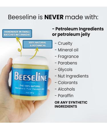 Beeseline 100% Natural Petroleum Jelly Alternative - 8 oz | Eco-Friendly & All-Natural Moisturizer - Buy Online on GoSupps.com