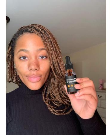 Allurium Hair Growth Serum for Black Women - African Formula with Natural Ingredients for Longer, Thicker Hair - 2 Bottles - Buy Online on GoSupps.com