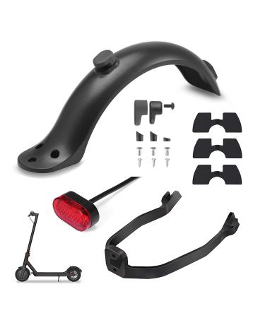 Yungeln Rear Mudguard Scooter Fender Bracket Scooter Replacement Accessory Support Mudguard Bracket Fender Compatible for Xiaomi M365/Pro 1S Scooter Black With brake lights