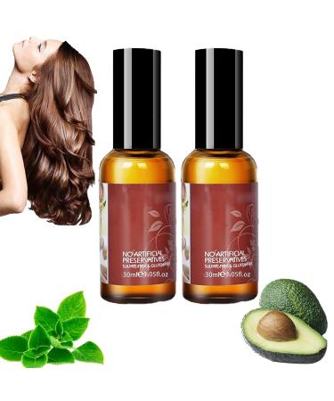 Avocado & Peppermint Hair Nourishment Oil - Avocado & Peppermint Oil for Dry, Frizzy, Brittle Hair & Hair Loss