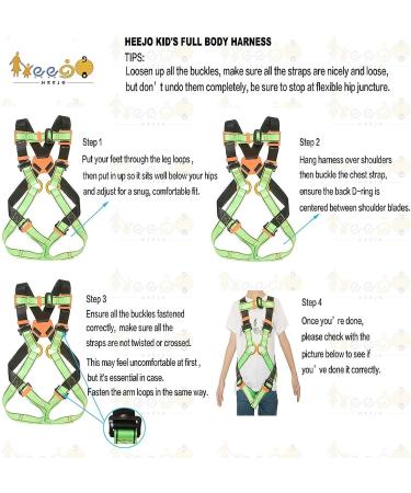 Kid's Body Climbing Safety Zipline Belt for Outdoor Training | Ages 7-13 - Buy Online on GoSupps.com