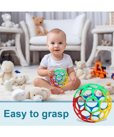 Guoyou BPA-Free Baby Grief Ball - Sensory Toy for 3-12 Months Perfect Baby Teething Ring for Boys & Girls - Buy Online on GoSupps.com