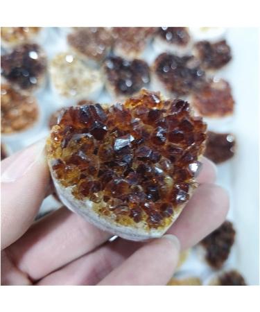 Natural Yello Crystal Cluster Raw Rock Citrine Quartz Carved Love Heart Ornaments Stone Products Gifts for Woman 65-85g - Buy Online on GoSupps.com