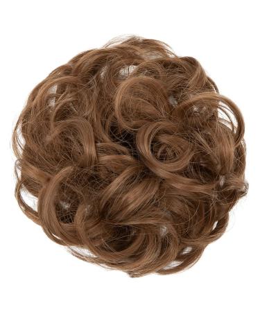 Jjstar 2-Piece Hair Part with Rubber Band - Dutt Hair Tie & Extensions for Messy Bun | Chestnut Brown Hair Accessories for Women & Girls - Buy Online on GoSupps.com