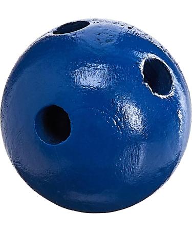Hey! Play! Lawn Bowling Game/Skittle Ball Set - Indoor & Outdoor Fun for Toddlers, Kids & Adults - 10 Wooden Pins, 2 Balls & Mesh Bag (11 Inch) - Buy Online on GoSupps.com
