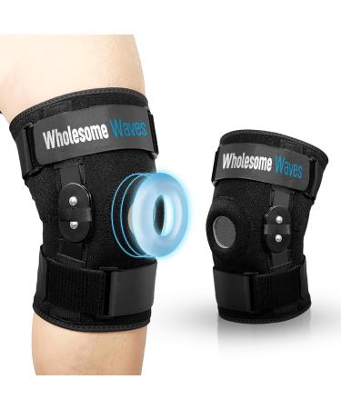 Maximum Knee Pain Support Knee Brace for Men and Women with Patella Gel Pads and Side Stabilizers - ACL Knee Braces for Meniscus Tear Running Workout Arthritis & Joint Recovery Medium