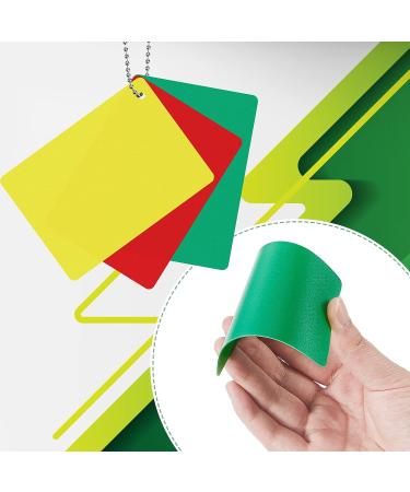 Referee Penalty Cards Set - Green, Red & Yellow for Soccer & Football Officials - Buy Online on GoSupps.com