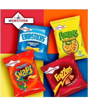 Chipsticks Salt & Vinegar Maize Chipsticks 30g Bags Smiths Crisps Snack (60 Bags x 37g) 37 g (Pack of 1) - Buy Online on GoSupps.com