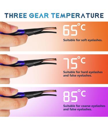 Baluue Heated Eyelash Curler - 2 in 1 Electric Curling Tool with 3 Temperature Modes | Mini USB Eye Lash Curler for Natural Curves - International Shipping Available - Buy Online on GoSupps.com