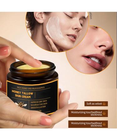 Beef Tallow for Skin 120g Suif de B uf pour les Soins de la Peau Tallow Cream Baume au Suif et au Miel Naturel et Biologique pour le Visage et le Corps Cr me pour le Visage au Suif Hydratation (2) - Buy Online on GoSupps.com