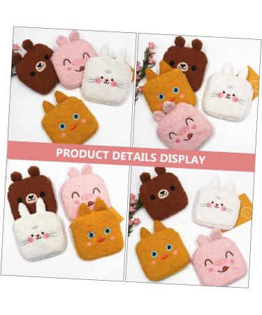 Lurrose 4-Piece Women's Storage Bag Set | Fluffy Coin & Menstrual Pad Organizers | Stylish Wallets for Girls - International Shipping Available - Buy Online on GoSupps.com