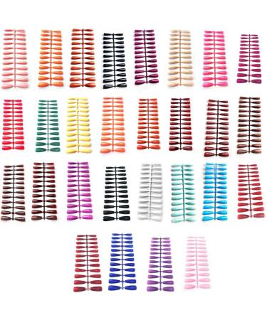 Dajidafu Long Nails Press-on Handheld Fingernail Manicure Stylish Matching Beauty Accessories Manicures Glossy Tips Dark Red 1 - Buy Online on GoSupps.com