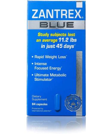 Zantrex Blue Weight Loss Supplement Pills - 3 Pack 84 Count - Energy & Dietary Supplements for Weight Loss - Buy Online on GoSupps.com