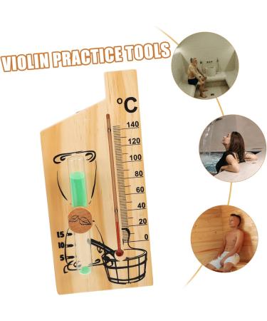Ganazono 4-Piece Wooden Sauna Timer Set - 2 & 15 Minute Hourglass Sand Timers for Home Decor & Relaxation - Buy Online on GoSupps.com