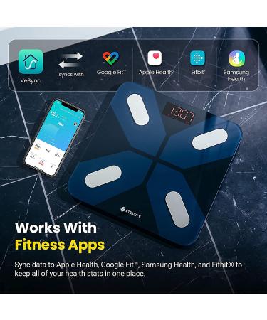 Etekcity Bluetooth Body Fat Scale - Smart Personal Scale for Weight BMI Muscle Mass & More - 180kg Capacity - Includes Batteries - Black ESF28 - Buy Online on GoSupps.com