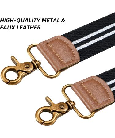 Dresime Caporal Carrier for Men - 4 Strong Hook Clips X Shape Elastic Adjustable Braces for Work & Motorcycle Pants Overalls & Jeans - Durable & Stylish Design - Buy Online on GoSupps.com