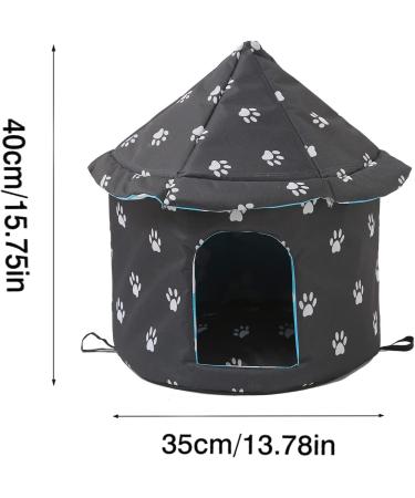 Outdoor Weatherproof Cat House - Perfect Pet Hut for Indoor & Outdoor Use | Easy to Assemble Traditional Yurt Design - Buy Online on GoSupps.com
