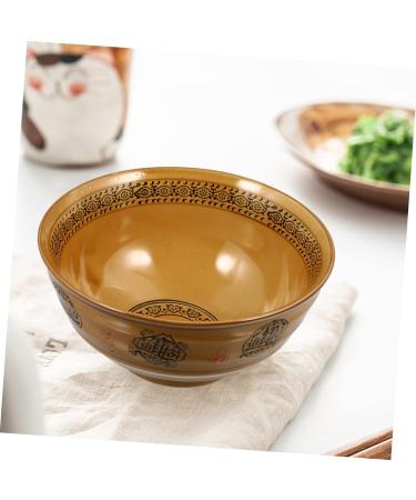 Milisten 2 Pcs Ramen Bowl Japanese Rice Bowl Salad Serving Utensils Exquisite Soup Bowl Chinese Mixing Bowl Ceramic Fruit Bowl Food Container Noodle Bow Bowls Kitchen Supplies Ceramics Fine 20X20X10CMx2pcs Yellowx2pcs - Buy Online on GoSupps.com