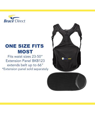 Brace Align TLSO Thoracic Medical Back Brace - Back Support for Fractures, Herniated Disc, DDD, Scoliosis, Osteoporosis - Black Universal Size - Buy Online on GoSupps.com