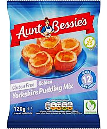 Homebake Gluten Free Yorkshire Pudding Mix Bundle - with 3 x Aunt Bessie's Yorkshire Pudding Mix 120g - Easy to Make Batter Mix - Buy Online on GoSupps.com