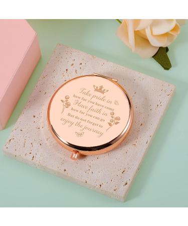 Inspirational 2023 Graduation Gifts for Her - Makeup Compact Mirror Gift for Women, Sister, Friends, Daughter - Perfect for Senior College & High School Students - Buy Online on GoSupps.com