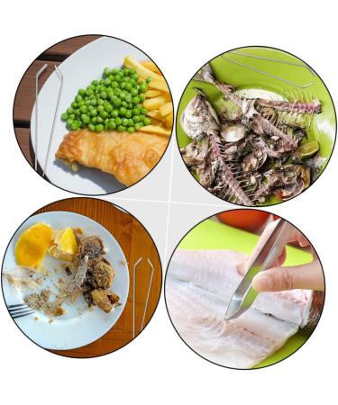 Angoily 4-Piece Stainless Steel Fishbone Clip Set - Precision Hair Tweezers & Cooking Tools - Japanese Design - Buy Online on GoSupps.com