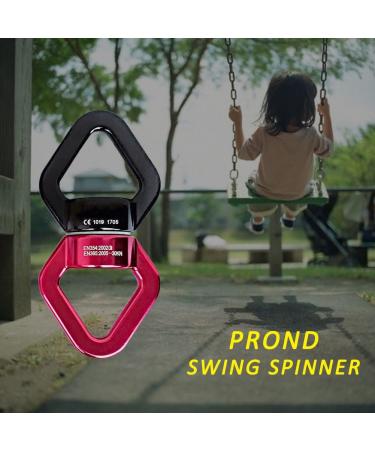 Swivel Connector 30kN - Jiameiyi 360 Rotator Swing Spinner | Outdoor & Indoor Safety Aluminum Alloy Climbing Rotor - Black - Buy Online on GoSupps.com