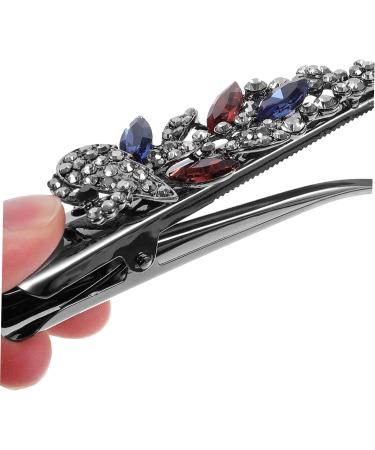 minkissy clips Metal rhinestone hair barrette crocodile skin alligator hair clip Miss - Buy Online on GoSupps.com