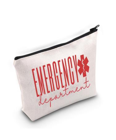 Emergency Department Nurse Makeup Bag Nurse Gift Emergency Nurse Bag Emergency Bag ICU Nurse Essentials Emergency Nurse Accessories ER Nurse Gift (Department A.)