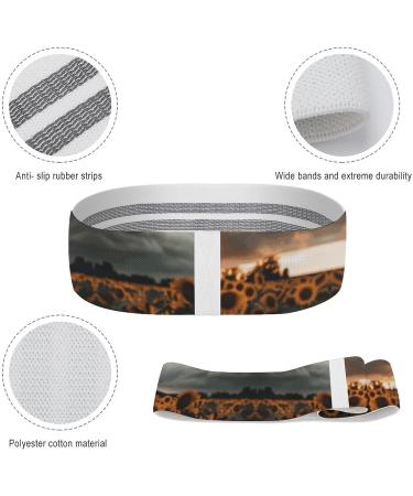 Premium Resistance Bands - Elastic Fabric Exercise Bands for Fitness & Leg Workouts - Cloudy Image Print - Buy Online on GoSupps.com