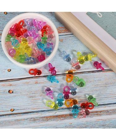 100pcs Acrylic Pacifiers - Colorful Mini Baby Toys for Birthday & Baptism Decorations - Soothing Party Favors - Buy Online on GoSupps.com