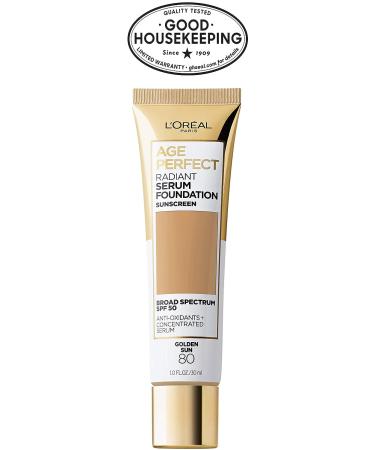 L'Or al Paris Age Perfect Radiant Serum Foundation SPF 50 - Golden Sun 1oz - Buy Online on GoSupps.com
