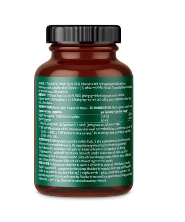 Green Tea Extract 120 Capsules | 50% EGCG & 95% Piperine | 100% Vegan | Achterhof Quality - Buy Online on GoSupps.com